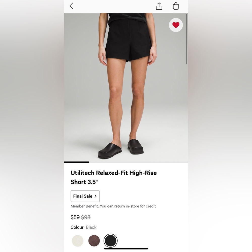 LULULEMON Utilitech Relaxed Fit HR Short 3.5